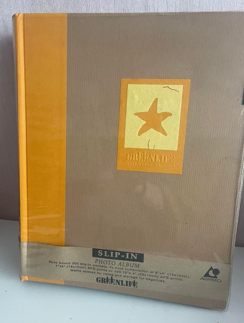 "ÁLBUM DE FOTOS GRANDE CON DESLIZAMIENTO LIBRO ENCUADERNADO - 300 Bolsillos 6 x 4"" y 7 x 4"