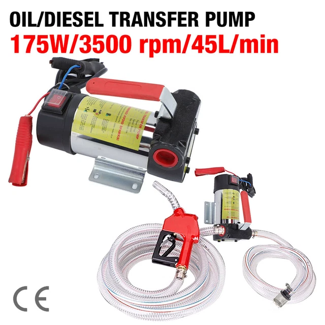 200W 45L/Min Dieselpumpe Heizölpumpe Selbstansaugend 12V Zapfpistole Mit Zahlwerk 4m Schlauch Automatische Zapfpistole Selbstansaugende Diesel Pumpe Olpumpe Kraftstoff Komplett Set 91969804 200W 45L/Min Dieselpumpe Heizölpumpe Selbstansaugend 12V Zapfpistole Mit Zahlwerk 4m Schlauch Automatische Zapfpistole Selbstansaugende Diesel Pumpe Olpumpe Kraftstoff Komplett Set 91969804