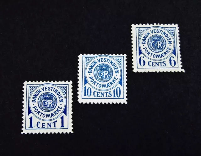 nystamps US Danish West Indies Stamp # J1//J4 Mint OG H   A26x2666