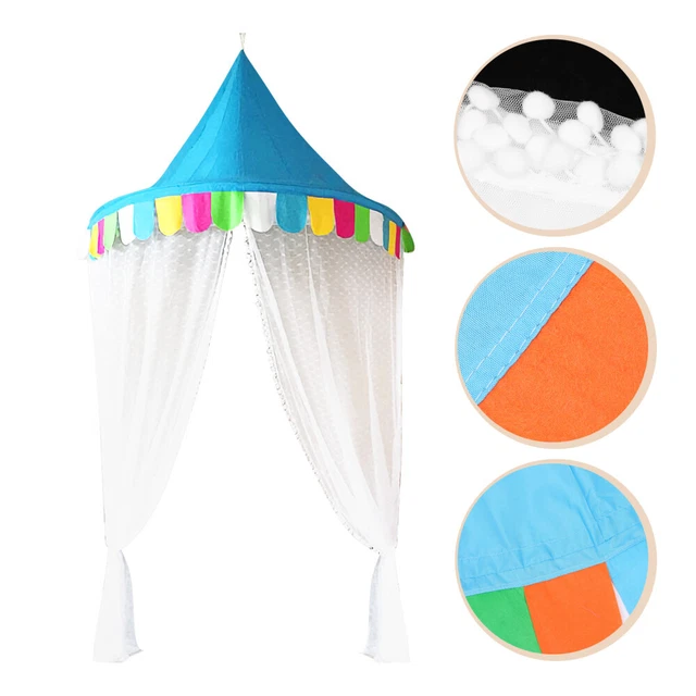 Tenda letto culla zanzariera bambino neonato semicerchio bambina