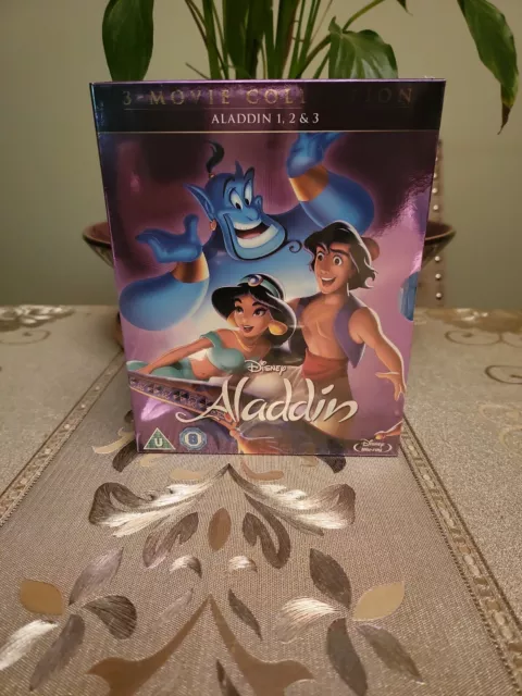 Aladdin Trilogy films BLU-RAY (2018) NEW & SEALED Disney Animated 3 Film Box Set