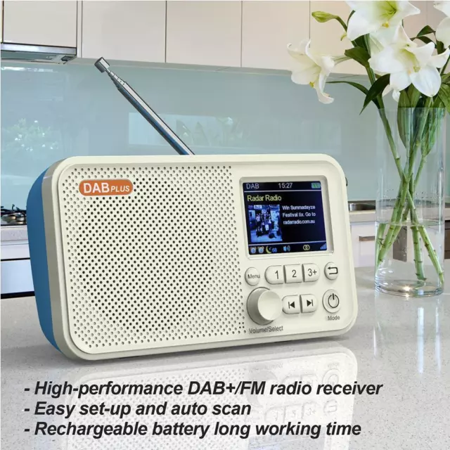 fr C10 2.4 inch Color LCD Screen Digital Desktop Alarm Clock DAB DAB+ FM Radio