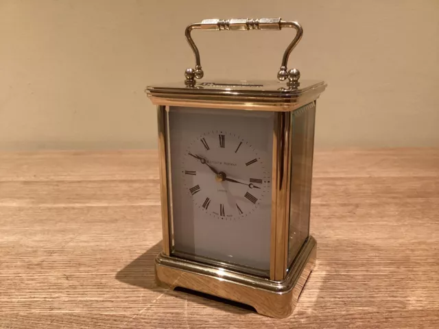 Matthew Norman Striking Eight Day Carriage Clock - Beautiful Condition