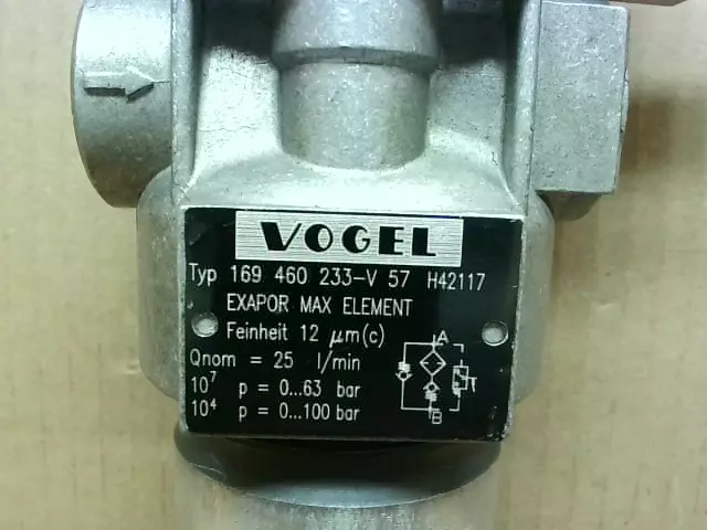 VOGEL 169 460 233-V 57 Hydraulique en Ligne Filtre 1.3cmNPT Neuf