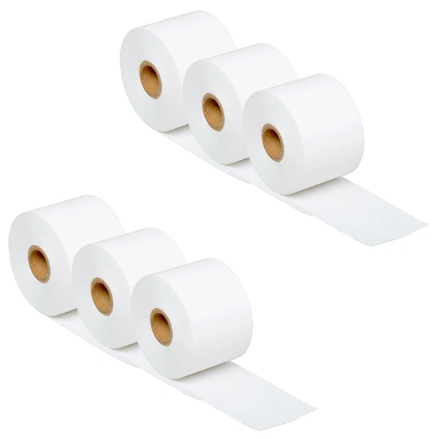 6ROLLS Continuous Paper Label 2 1/4" x 300' for Dymo 30270 LabelWriter 400 450