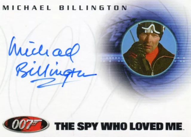 James Bond A43 The Quotable James Bond Michael Billington Autograph Card