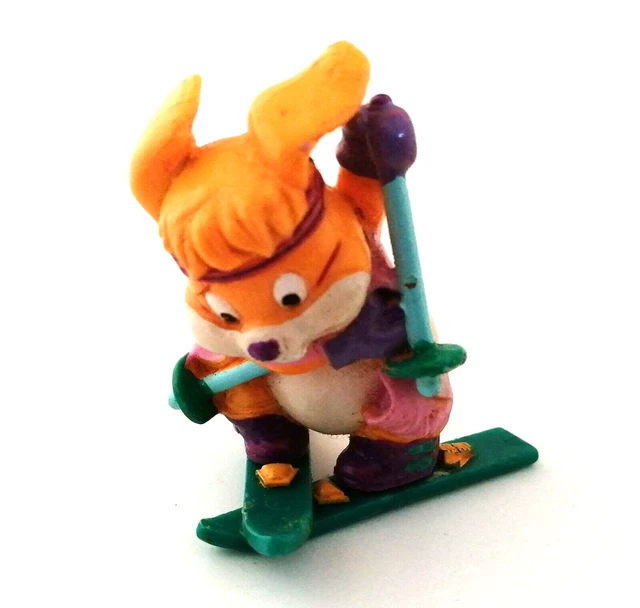 Figurine Kinder série Les ski bunnies vintage Férrero n°1 +/- 3.5 cm