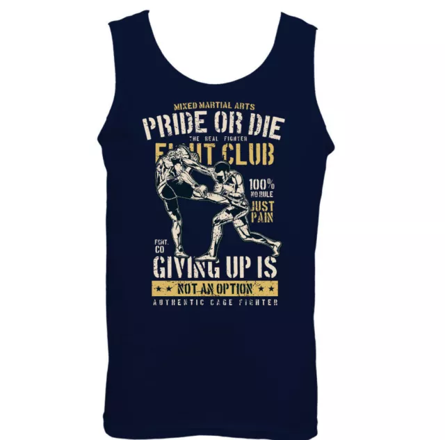 Gilet Pride or Die da uomo divertente MMA allenamento top boxe Muay Thai UFC Judo