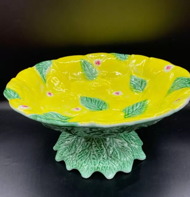 Ceramic Italica  ARS  Serving Bowl Majolica Hand painted Made in Italy. Vintage