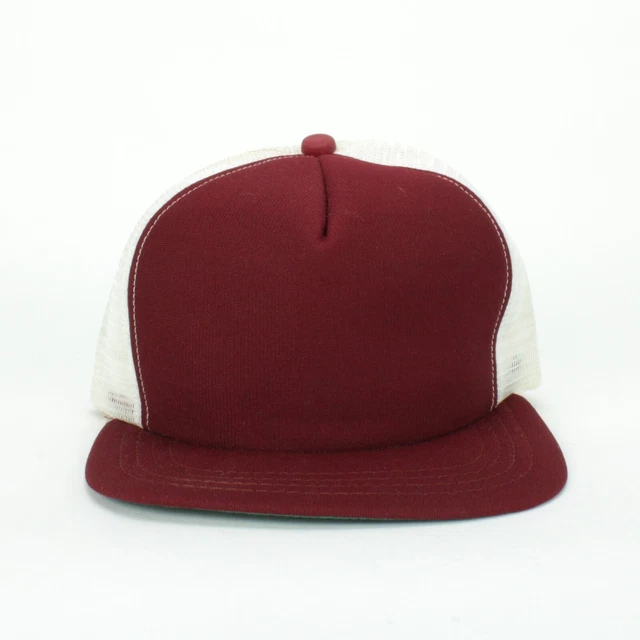 VINTAGE NEW ERA Dupont Visor Pro Model Blank Trucker Snapback Hat