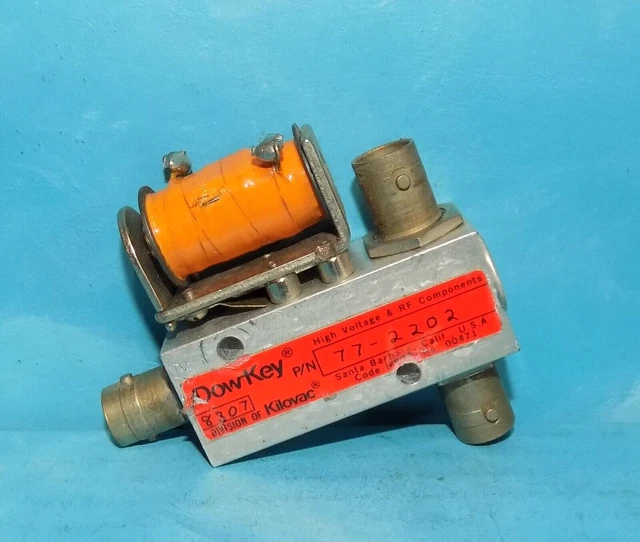 Dow Key 77-2202 SPDT Coaxial Switch 12VDC BNC Connectors Free Shipping