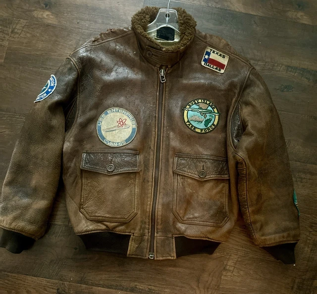 1980'S French Army Military Flight Jacket, Made in France, Size 116L (equivalent to Men's XL), Vintage unclear Khaki type Vintage Second Hand main image 1