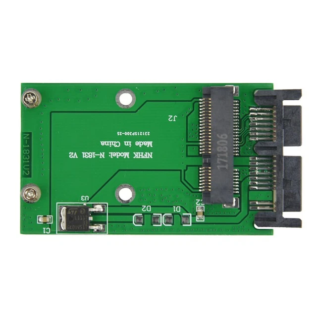 PCI-e mSATA SSD To 1.8 inch Micro-SATA Adapter Converter Card Module Board Q2V7
