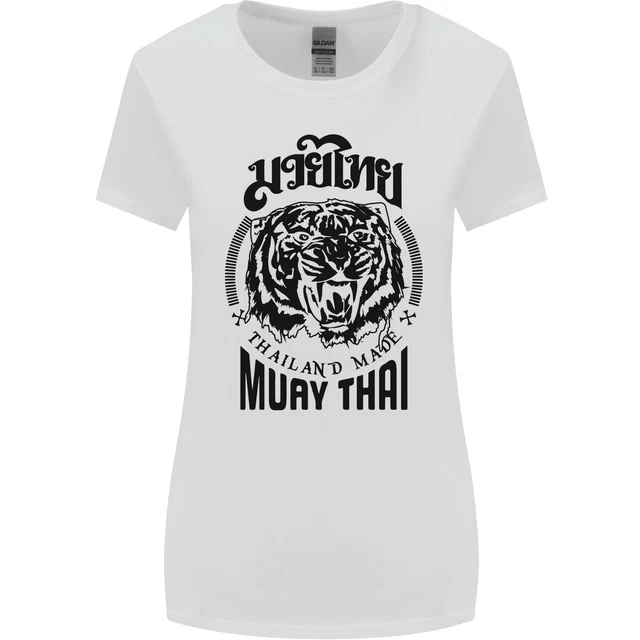 Muay Thai Fighter Warrior MMA Martial Arts Womens Wider Cut T-Shirt