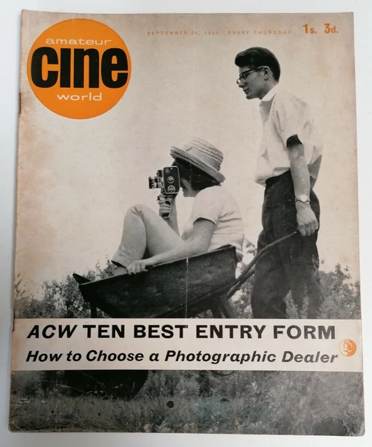 MAGAZINE VINTAGE Amateur Cine World Film making Magazine Date May 