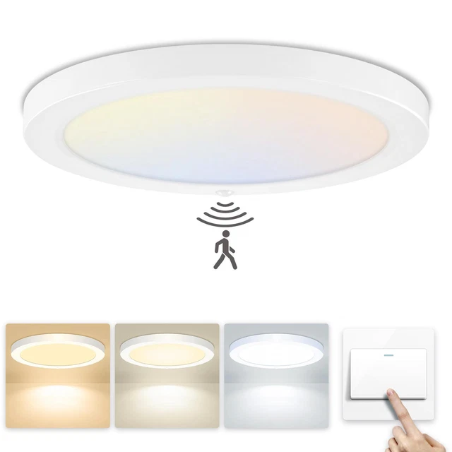 Lampada da soffitto LED con rilevatore di movimento dimmerabile lampada da soffitto soggiorno lampada da bagno