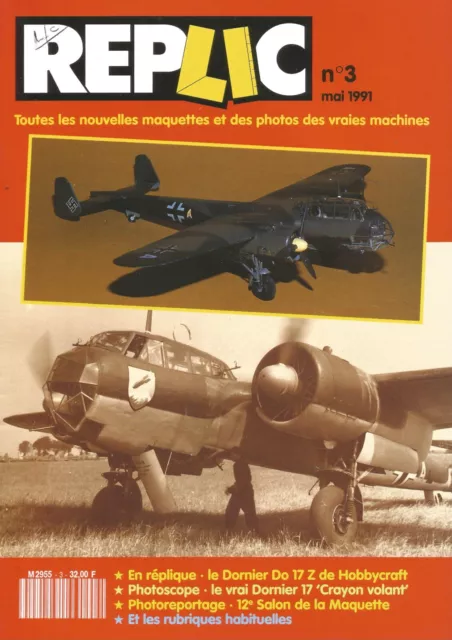 REPLIC N°03 DORNIER DO 17 Z / DORNIER DO 17 / 12e SALON DE LA MAQUETTE