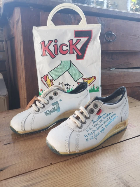 VINTAGE CHAUSSURES ENFANT KICKERS KICK 7 Neuve Créée en France T