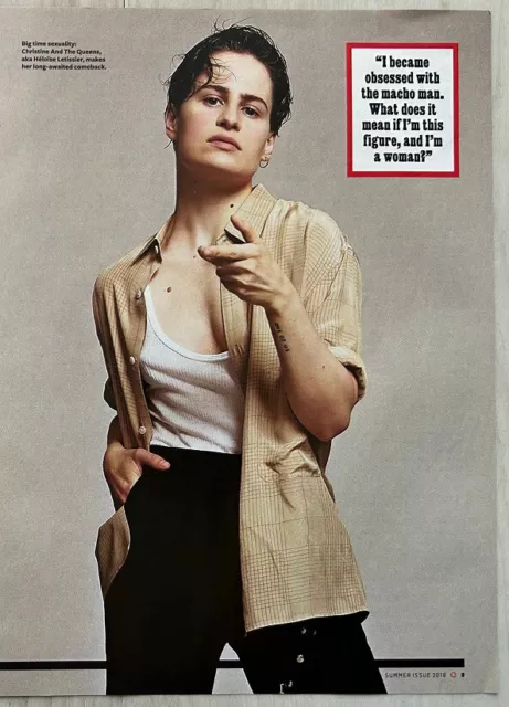 CHRISTINE AND THE QUEENS - 2018 Full page UK magazine poster