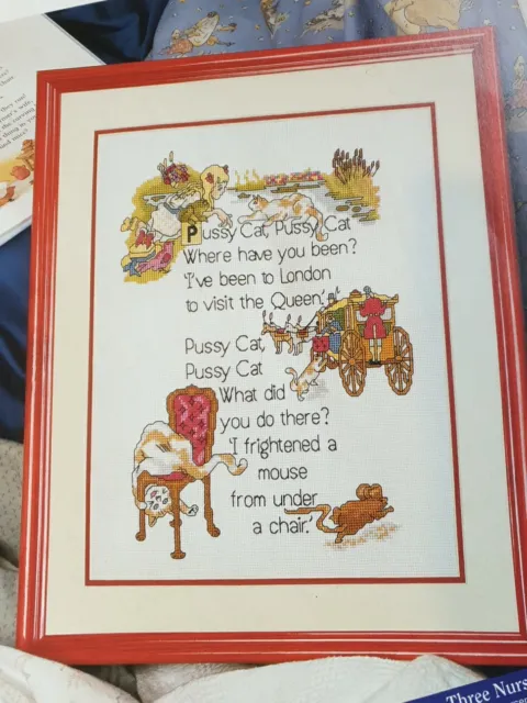 Kreuzstichkarte (aus Magazin) - Kaschchenkatze, Kaschchenkatze Kinderzimmerreim