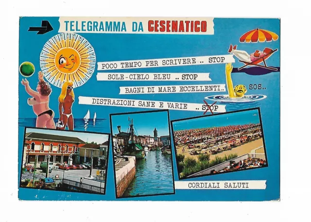 FORLI' CESENA (361) - Telegramma da CESENATICO, Vedute - FG/Vg 1982