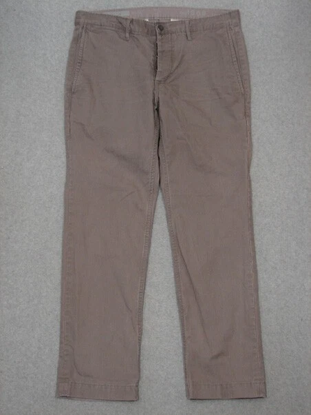 QA09402 **GAP 1969** SLIM STRAIGHT PANTS 38x30 (msr 33"x29") GRAY