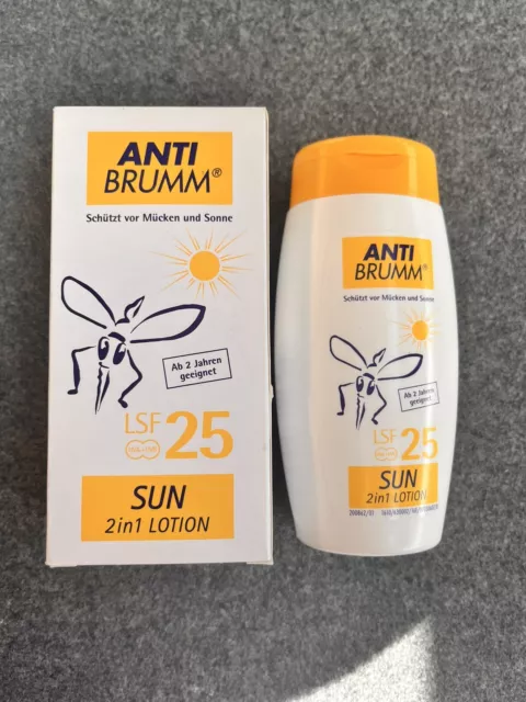 Sonnencreme ANTI BRUMM SPF 25, 150ml, Sun 2 in 1 Lotion, MHD 09/2019