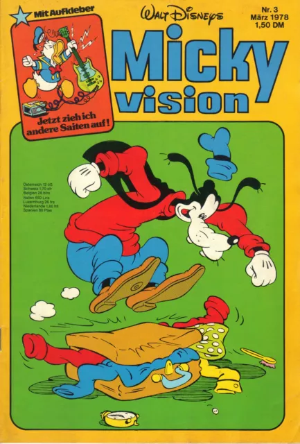 Walt Disneys Micky Vision Nr. 3 1978 / März 78 damaliger Preis 1,50 DM