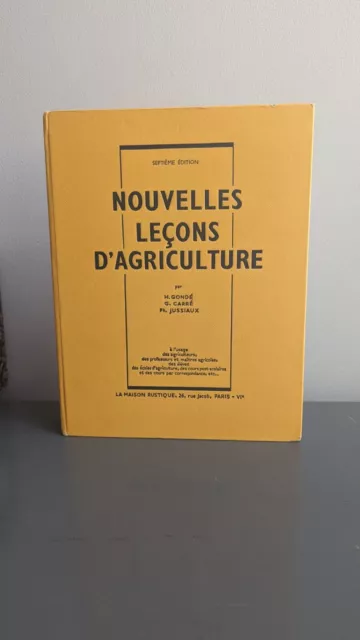 Livre de cours ancien  Nouvelles Leçons D'agriculture  La Maison Rustique 1962