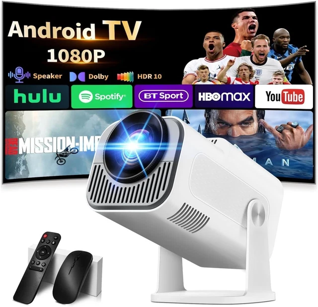 4K SMART MINI Projector 1080P WiFi 6 Bluetooth Auto Keystone £302.81 ...