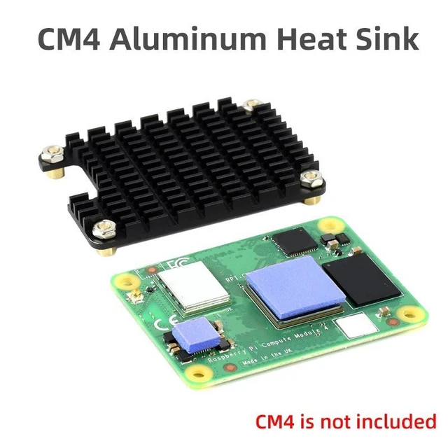 Raspberry Pi Shipping FOR RASPBERRY PI for cm4 Aluminum Heat Sink 55x40x5mm Black with ...