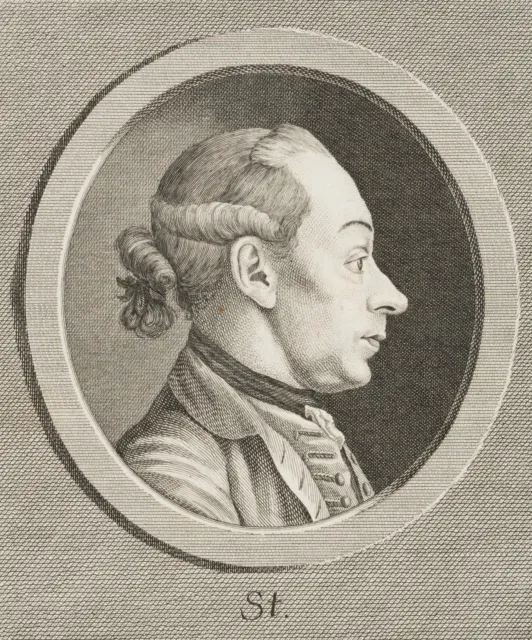 J. STURM (1742-1793), Selbstporträt des Künstlers, um 1775, KSt. Klassizismus