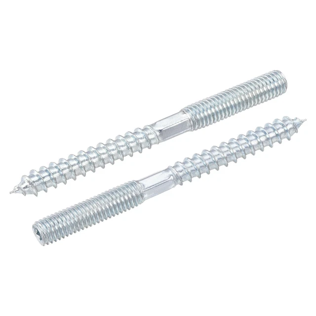 M6x32mm Gancio Bulloni Doppia Testa Tassello Vite per Legno Mobili 40pz