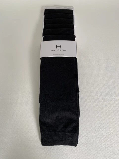 Halston Woman's Trouser Black  Socks( 6 Pair) Shoe Size 4-10 NEW WITH TAGS!