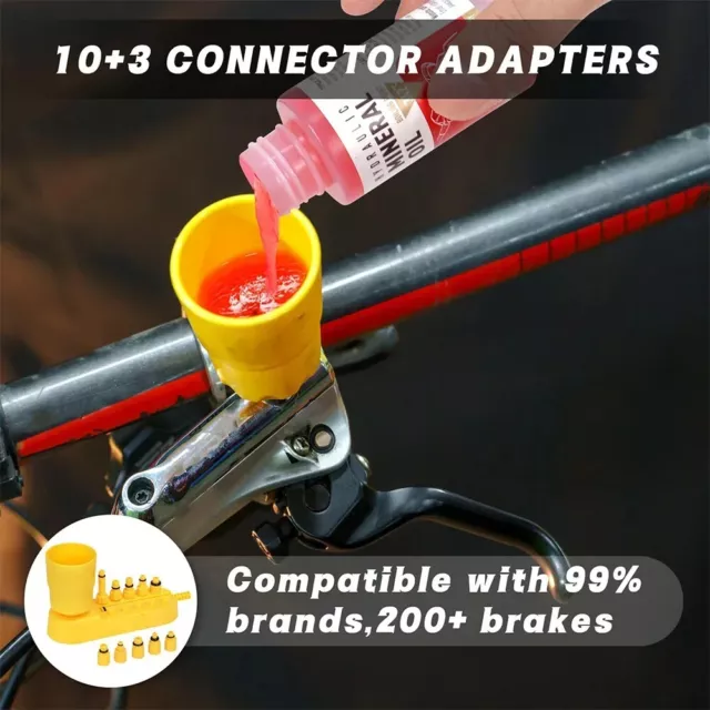 Bicycle Brake Mineral Oil Bicycle Hydraulic Disc Brake Oil Bleed Kit Mineral Oil 3