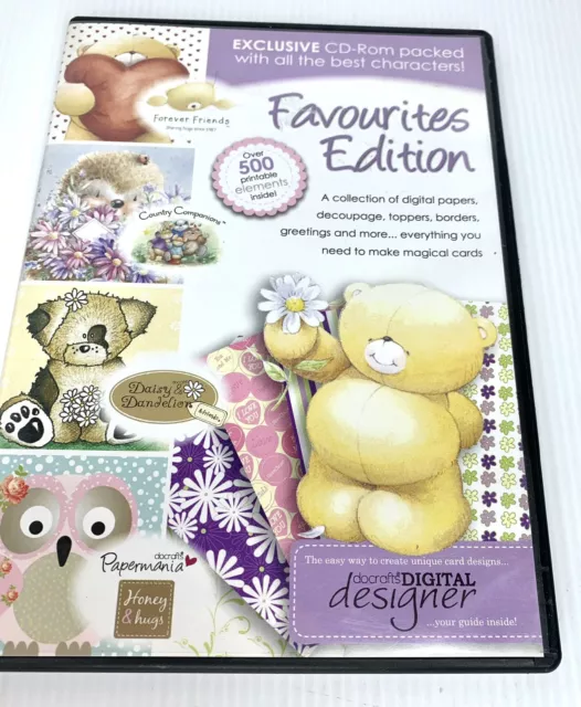 Favourites Edition PC CD Rom Cute Printables card making scrapbooking Papercraft