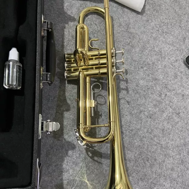 Trumpet 4335 B Flat Golden Trumpet Professional Performance Trumpet Instrument 2