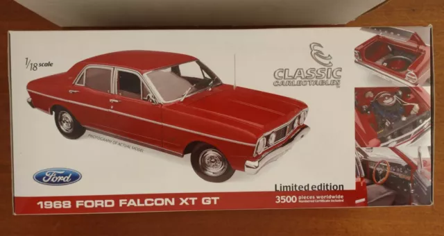 Classic Carlectables Ford 1968 XT GT Ford Falcon Candy Apple Red Ltd.Ed. 1:18