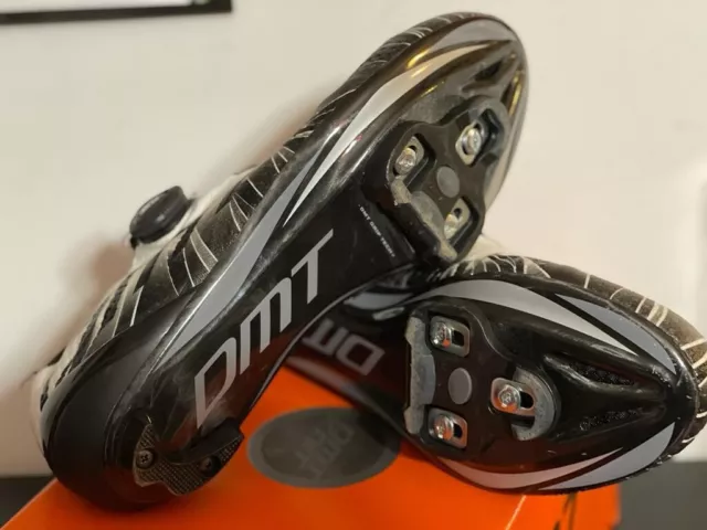 scarpe ciclismo da strada KR1 DMT, n.41, bianche, nuove, con tacchette  2