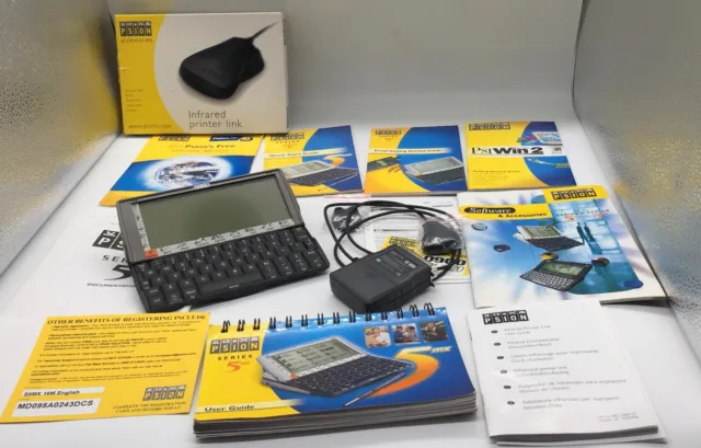 BUNDLE: Psion Series 5MX (16MB) + Infrared Printer Link + Guides (GH159E)