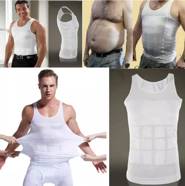 Men Compression Vest Tank for Man Boobs Moobs Gynecomastia Shirt Chest Shaper AU