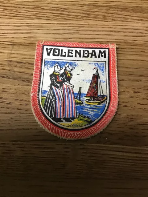 Vintage Travel Patch VOLENDAM, HOLLAND,Netherlands Souvenir Patches