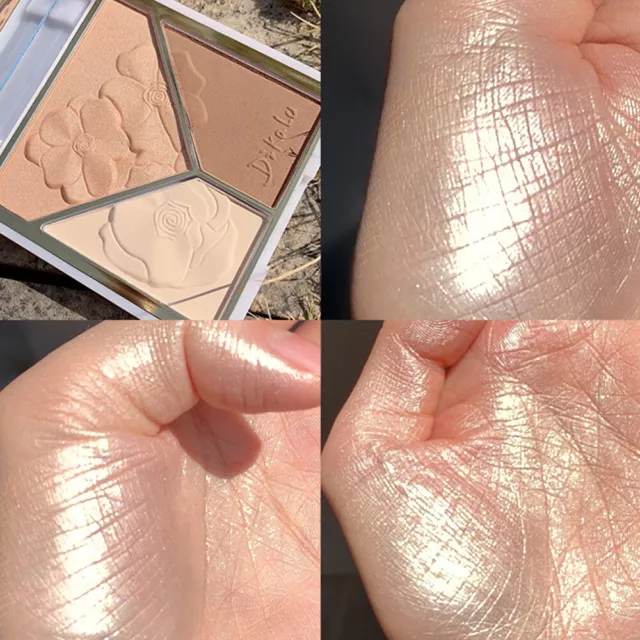 Cosmetici Bronzer Tavolozza Tricolori Trucco Highlight Multifunzionale