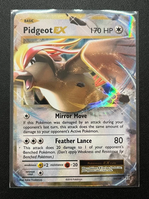 Pidgeot EX - 64/108 - Half Art XY Evolutions Near Mint