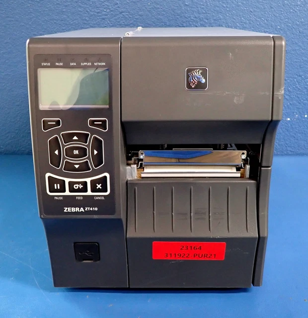 ZEBRA ZT410 TT DT Label / Barcode Printer 924,593" Total Use ZT41046