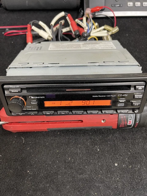 Nakamichi CD-45Z CD Player In Dash Receiver Tested Working Complete Nakamichi CD-45Z CD Player In Dash Receiver Tested Working Complete