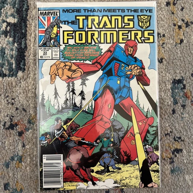 Marvel Comics The Transformers  #33 Comic book. “More than meets the Eye!”