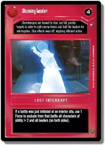 Star Wars CCG: A New Hope Black Border, Stunning Leader