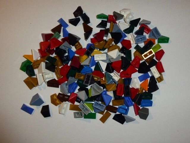 Lego Lot  170 Bouts De Tuiles Faitieres Classiques, Référence 3048 Et 3049