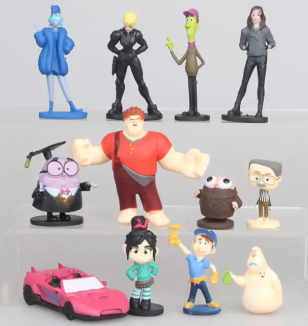 12PCS/SET New Disney Wreck-It Ralph Cartoon Mini Action Figures PVC Toys Dolls